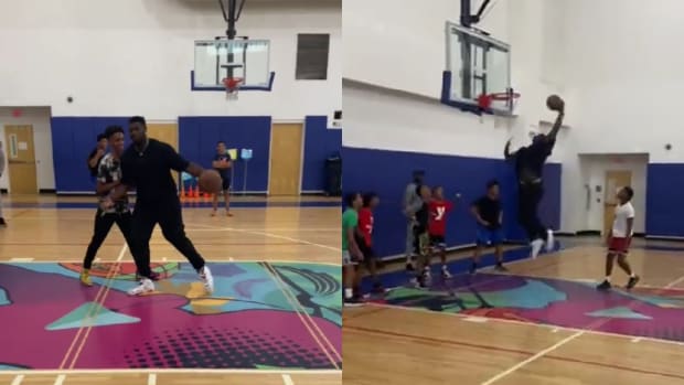 Zion Williamson Spotted Trash Talking And Dunking On Children At Local New Orleans Gym