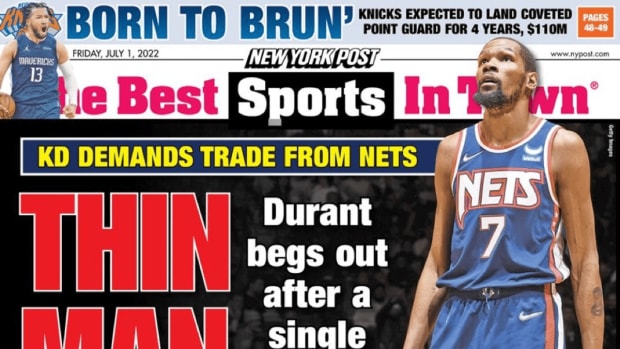 New York Newspaper Roasts Kevin Durant With Insane Headline: "Thin Man Has No Heart"