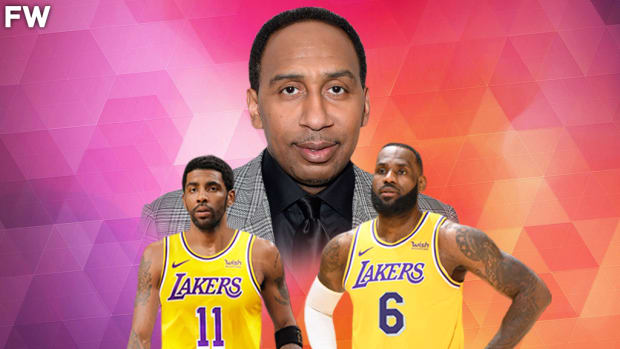 Stephen A. Smith Surprisingly Says Kyrie Irving Will Wait Out A Year To Join LeBron James And The Lakers: "When He Becomes A Free Agent After This Season Is Over, He Plans On Rejoining LeBron James In A Los Angeles Lakers Uniform."