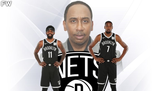 Stephen A. Smith Thinks Kyrie Irving Is The Reason Why Kevin Durant Requested A Trade From The Nets: "I Feel That Kyrie Irving Ruined The Franchise. If Kyrie Irving Had Shown Up To Work... Then He’d Still Be In Brooklyn."