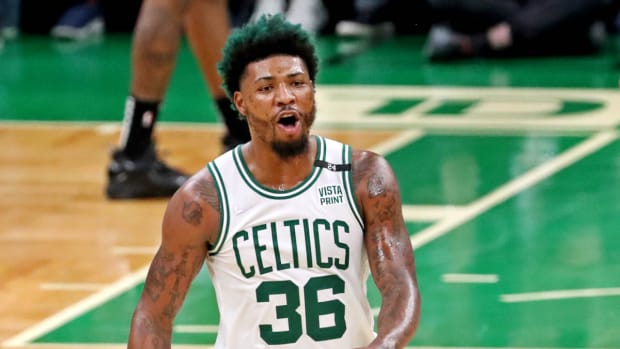 Marcus Smart Opens Up On The Celtics Trading For Malcolm Brogdon: "Really Excited About The Moves Me Today... Banner 18, That's All That's On My Mind."