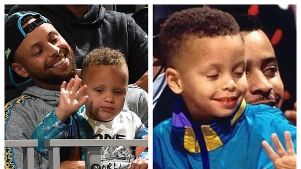 Stephen Curry Shares Amazing Pictures Of Himself With His Son Canon And Of Himself With Dell Curry As A Child: "The World Is Yours... Happy 4th Birthday!"