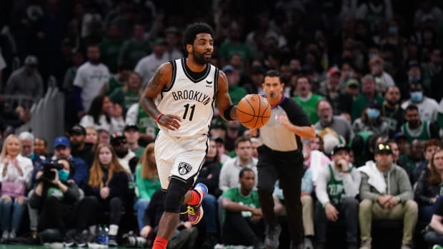 Shams Charania Reveals 3 Potential Landing Spots For Kyrie Irving: "He Has Several Suitors Involved… Lakers, Sixers, Mavericks."