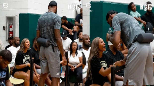 NBA Fans React To Savannah James Looking Gorgeous At Bronny James And Bryce James' High School Game: "She Is Really Natural And Beautiful"