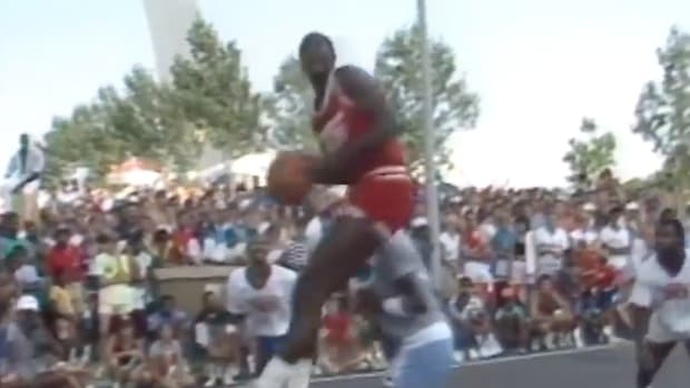 Rare Video Of Michael Jordan And Dominique Wilkins Playing Against Each Other In A Pick-Up Game In St. Louis In 1986