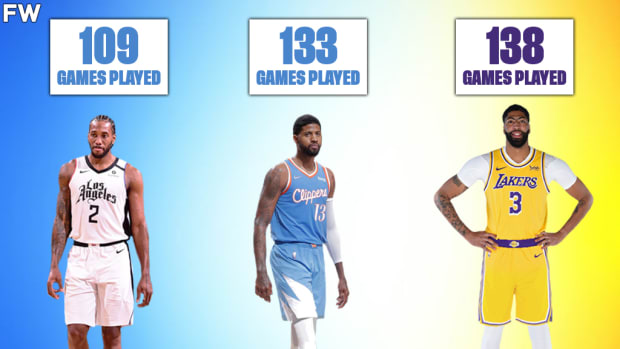Anthony Davis Played More Games Than Kawhi Leonard And Paul George Since They All Arrived In LA