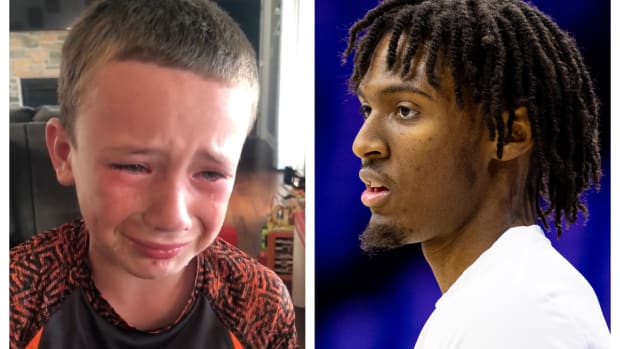 Young Sixers Fan Cried And Said He Wouldn't Want The Sixers To Trade Tyrese Maxey In A Deal For Kevin Durant, Maxey Had A Wholesome Response: "I Gotta Get Lil Man A Jersey."