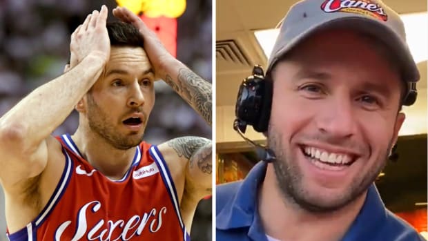 NBA Fan Called Out JJ Redick For His Comment About Plumbers In The '60s Using A Hilarious Photo Of JJ Barea Working At Raising Canes: "Redick's Competition Was A Fast Food Worker."