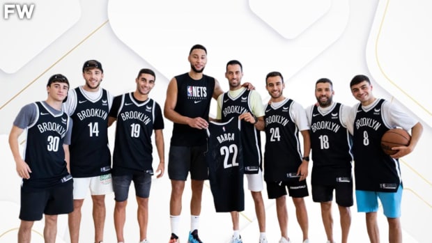 "These FC Barcelona Players Shoot Better Than Ben Simmons", NBA Fans Joke After Barcelona Players Visit The Brooklyn Nets Training Facility And Met Ben Simmons