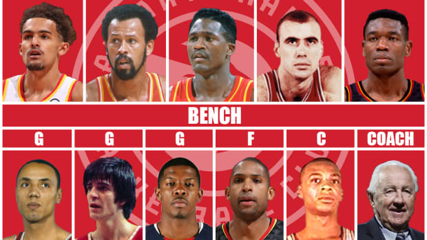 Atlanta Hawks All-Time Starting Lineup, Bench, And Coach