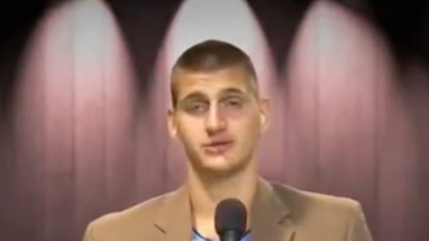Video Of Nikola Jokic Telling A Series Of Hilarious Dad Jokes: "How Do You Make A Tissue Dance? You Put A Little Boogie In It."