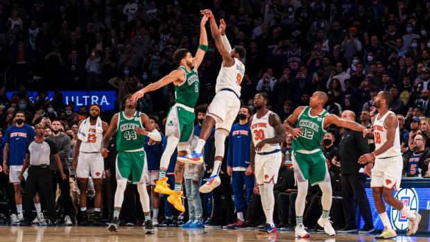 Jayson Tatum Recounts The Lowest Point Of Last Season For Him: "We Were Up 25 In New York And RJ Barrett Hit A Three Over Me To Win The Game."