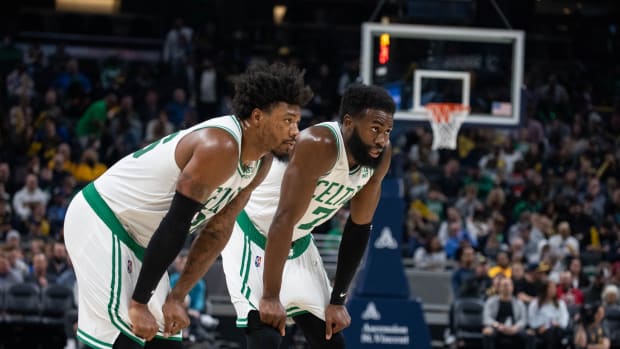 Marcus Smart On How Jaylen Brown Dealt With Trade Rumors: “He Walks Around With A Smile On His Face. We Actually Haven’t Even Mentioned It When We Were Together."