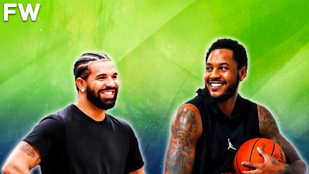 Video: Drake Loses Out To Carmelo Anthony In A Three-Point Shooting Contest As A Smiling Russell Westbrook Watches On