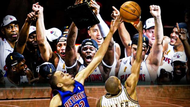 Tayshaun Prince's Crucial Block On Reggie Miller Turns Series In Detroit's Favor During 2004 Eastern Conference Finals