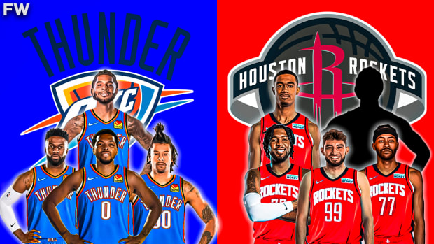 The Oklahoma City Thunder Trade Derrick Favors And Three Other Players To The Rockets For David Nwaba, Sterling Brown, Trey Burke, And Marquese Chriss