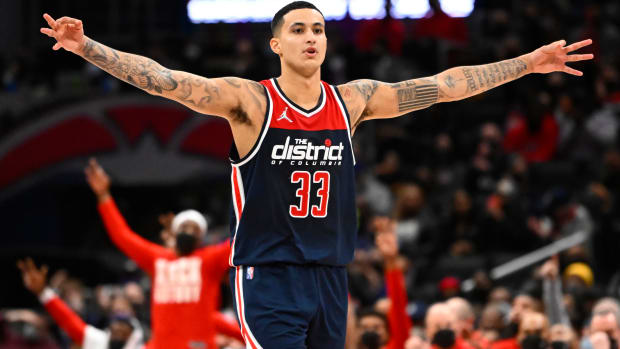 Kyle Kuzma Embraced A Fan In Japan Who Wore His Iconic Pink Sweater: "He's A Legend"