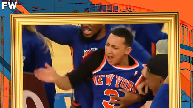 NBA Fans React To A Knicks Fan Making A Half-Court Shot To Win A Car: "Lakers Should Give This Guy A Contract"