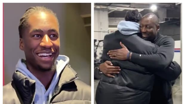 Video: Hawks' AJ Griffin Shared A Hug With His Dad Who Is A Raptors Assistant Coach After Hitting The Game-Winner Against Toronto