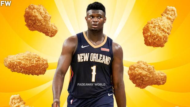 TNT Does Zion Williamson Dirty After A Fan Threw A Chicken Wing On The Court