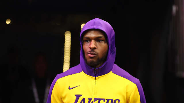 Oct 28, 2024; Phoenix, Arizona, USA; Los Angeles Lakers guard Bronny James against the Phoenix Suns at Footprint Center.