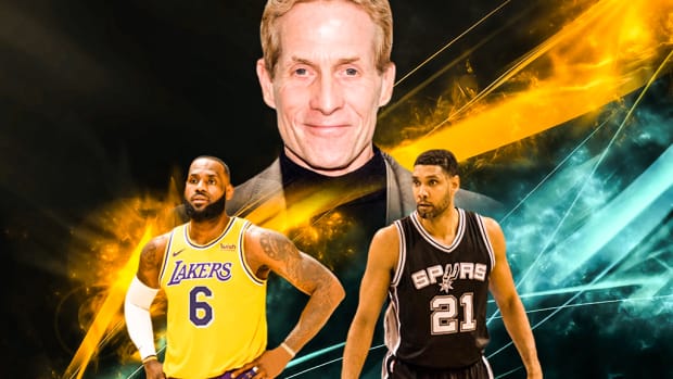 Skip Bayless Suggests LeBron James Should Take A Paycut In Next Contract Like Tim Duncan Did In 2013: "He's a Billionaire. In 2013 And '14, Tim Duncan Took Only $10 Mil. Spurs Should've Won Both Years."