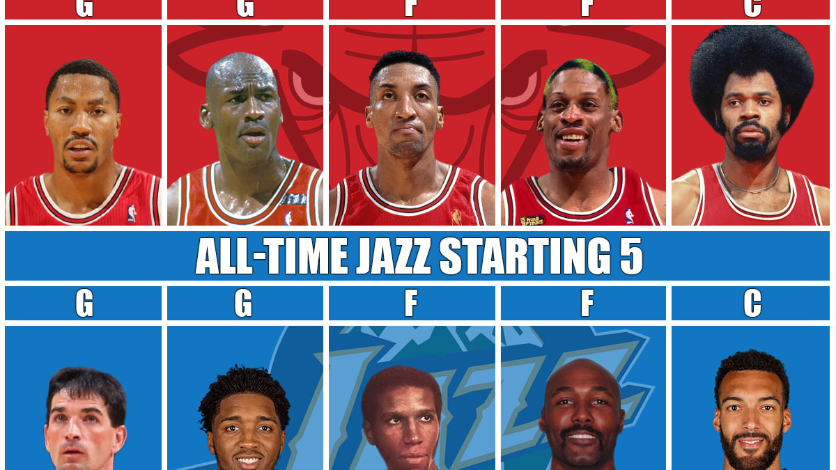 All-Time Bulls Team vs. All-Time Jazz Team: Michael Jordan And