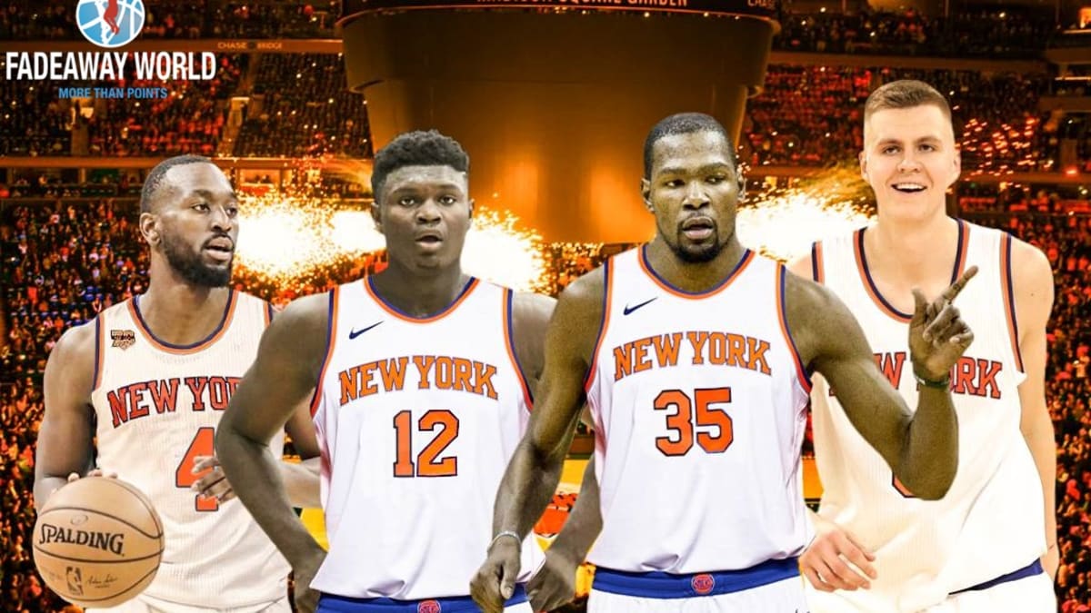 zion in knicks jersey