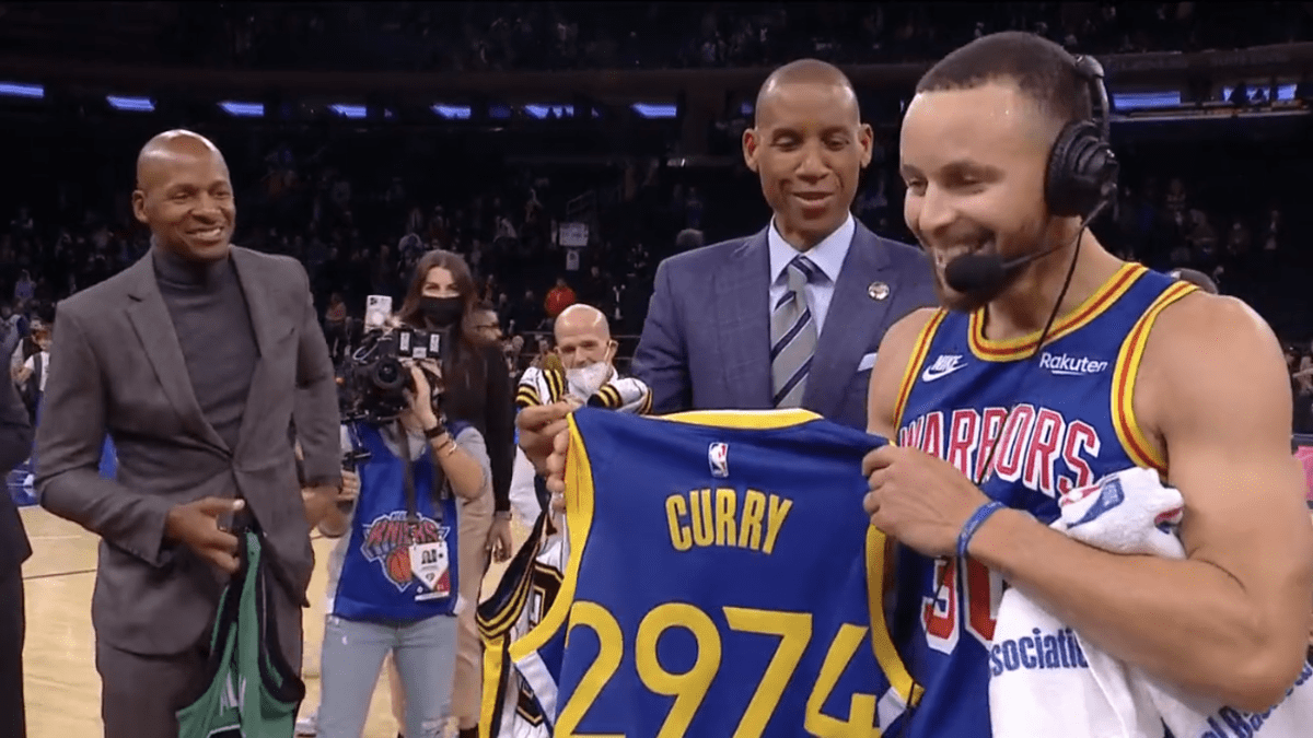 STEPHEN CURRY DROPS SURPRISE 2974 MERCH DURING NBA FINALS GAME #4