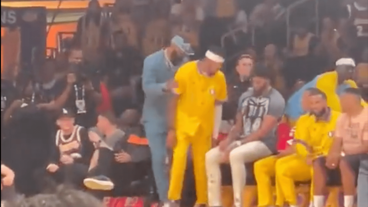 LeBron James Reacts Like A Proud Dad After Bronny James Shows Off