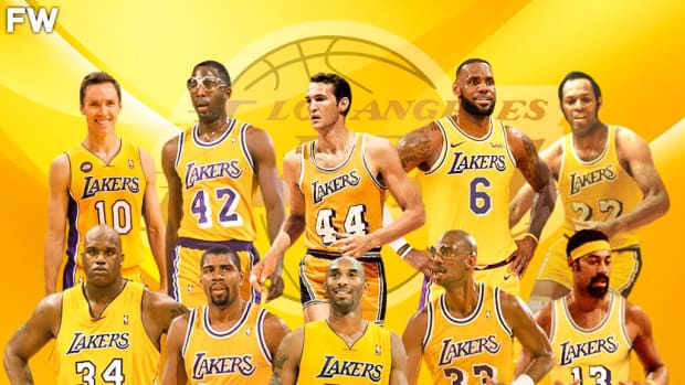 All lakers retired numbers hot sale