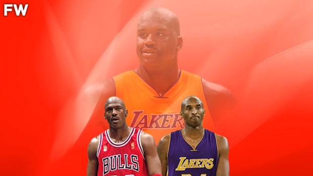 Shaq O Neal To Kobe Bryant Wearing Jordan s Jersey Take That