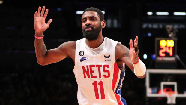 Kyrie Irving It s Not A Coincidence That The Last Time The Nets Won A Title They Were Led By Julius Erving. Now We Have An Irving. I m Just Saying. Fadeaway World