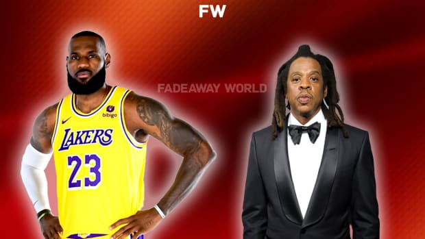 LeBron James Making A 720 Fadeaway Shot In Front Of Beyonce And Jay Z Goes Viral Fadeaway World
