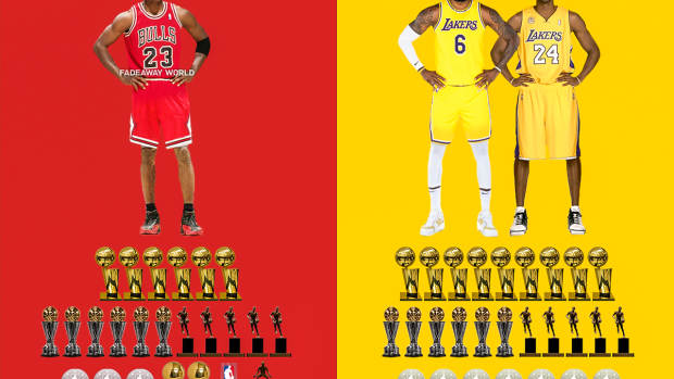 The Most NBA Championships In Michael Jordan s Kobe Bryant s And LeBron James Eras Fadeaway World