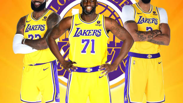 Yellow and top green lakers jersey