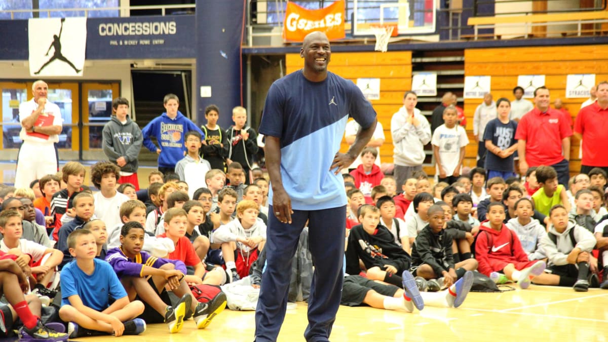 Michael jordan top basketball camp