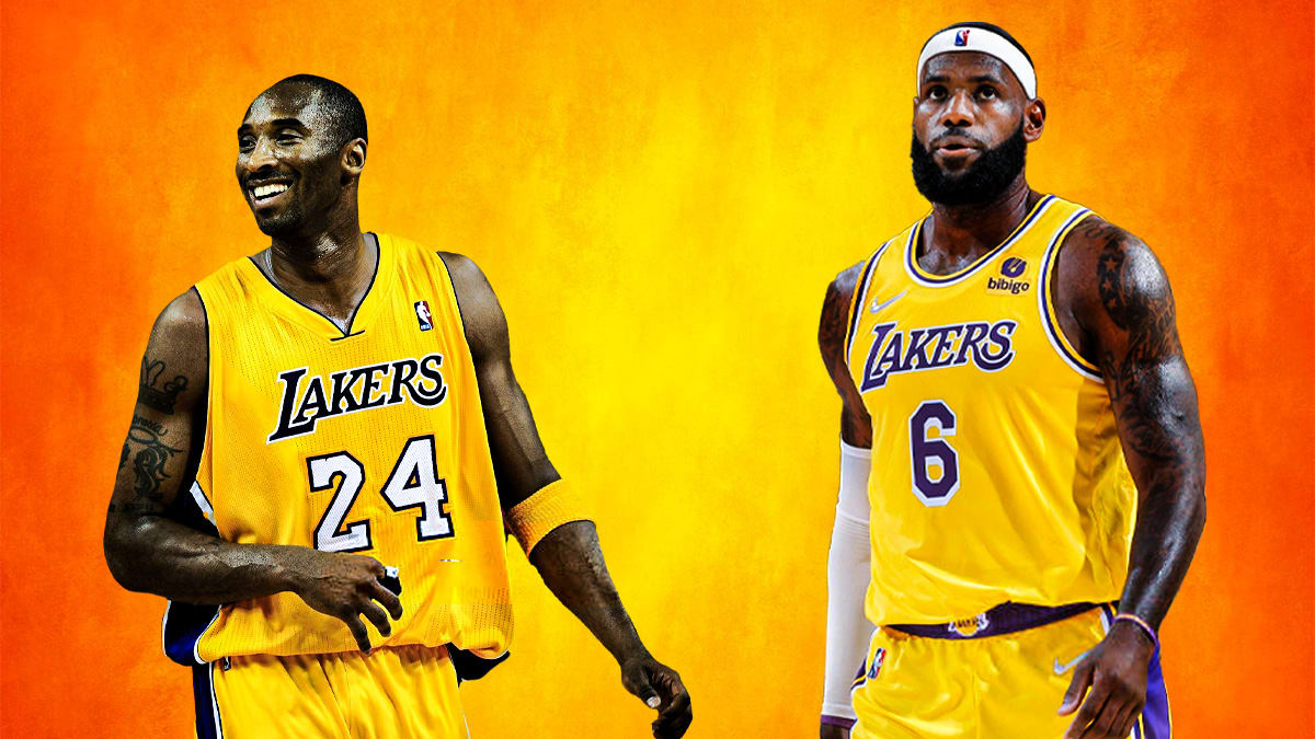 Lebron lakers kobe discount