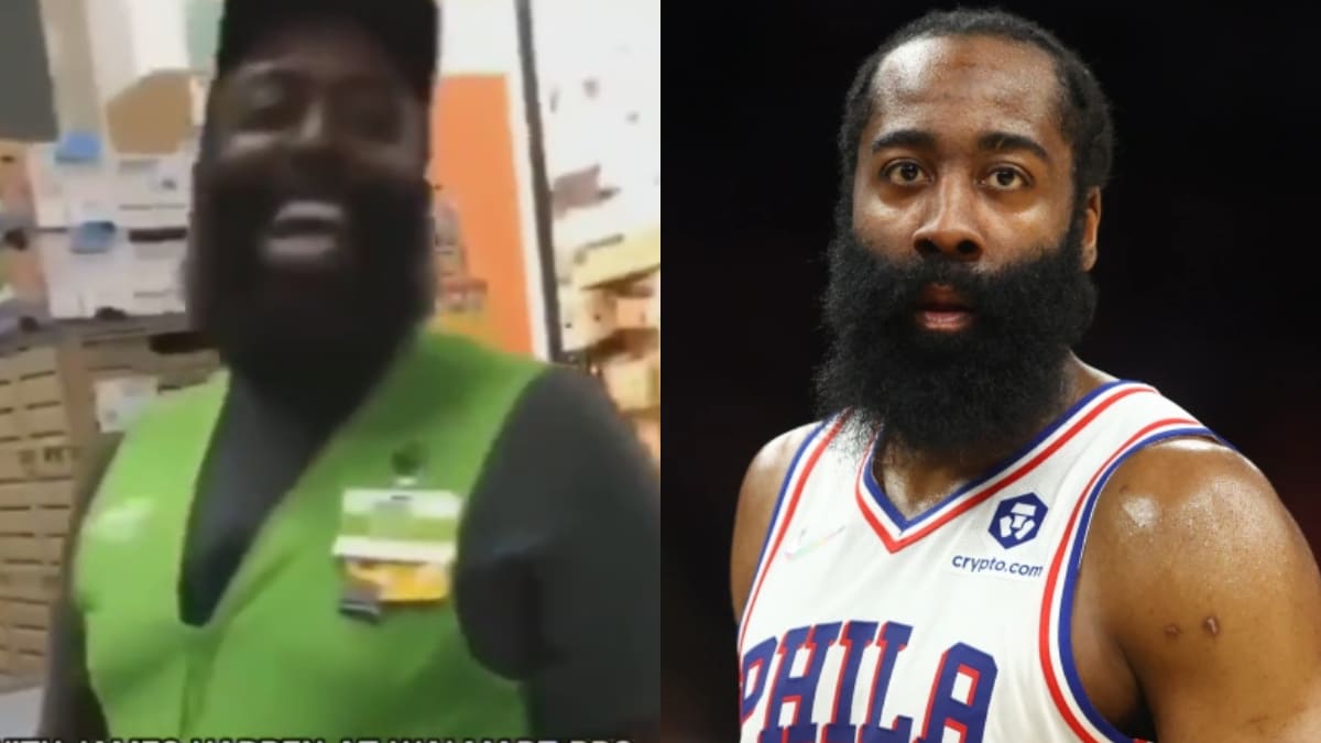 James deals harden look