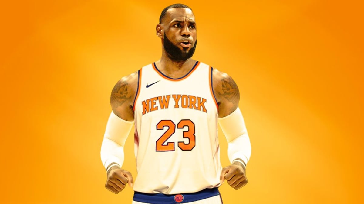 Lebron knicks jersey sale