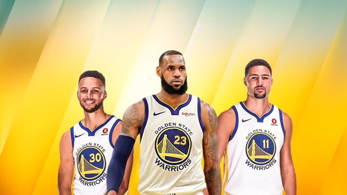 Lebron james warriors jersey discount