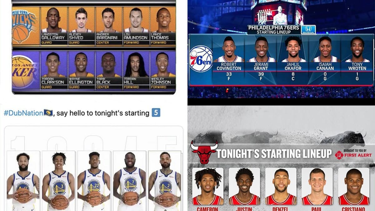 Nba lineups cheap