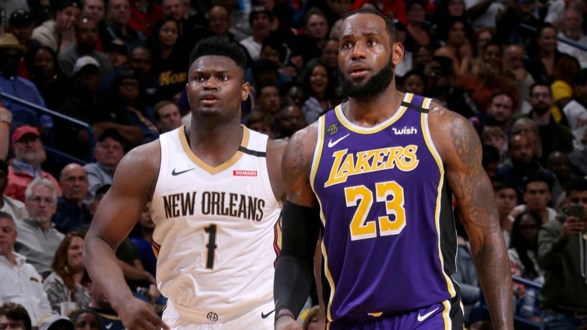 Lebron james hot sale on zion williamson