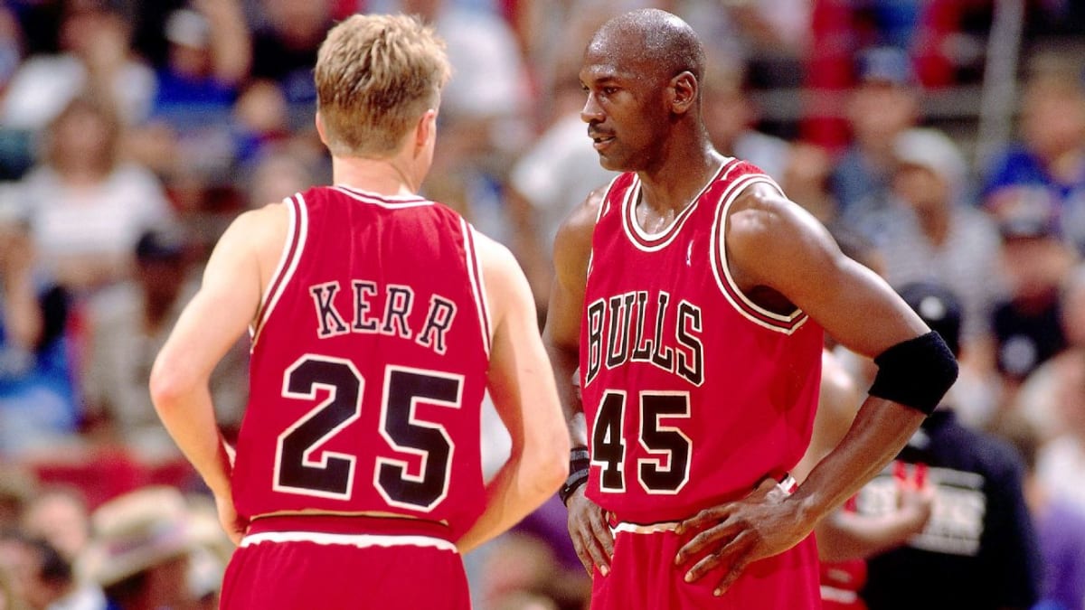 Michael jordan pass to steve kerr sale