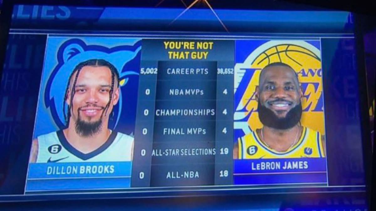 NBA Fans React To Wild Graphic Comparing LeBron James And Dillon