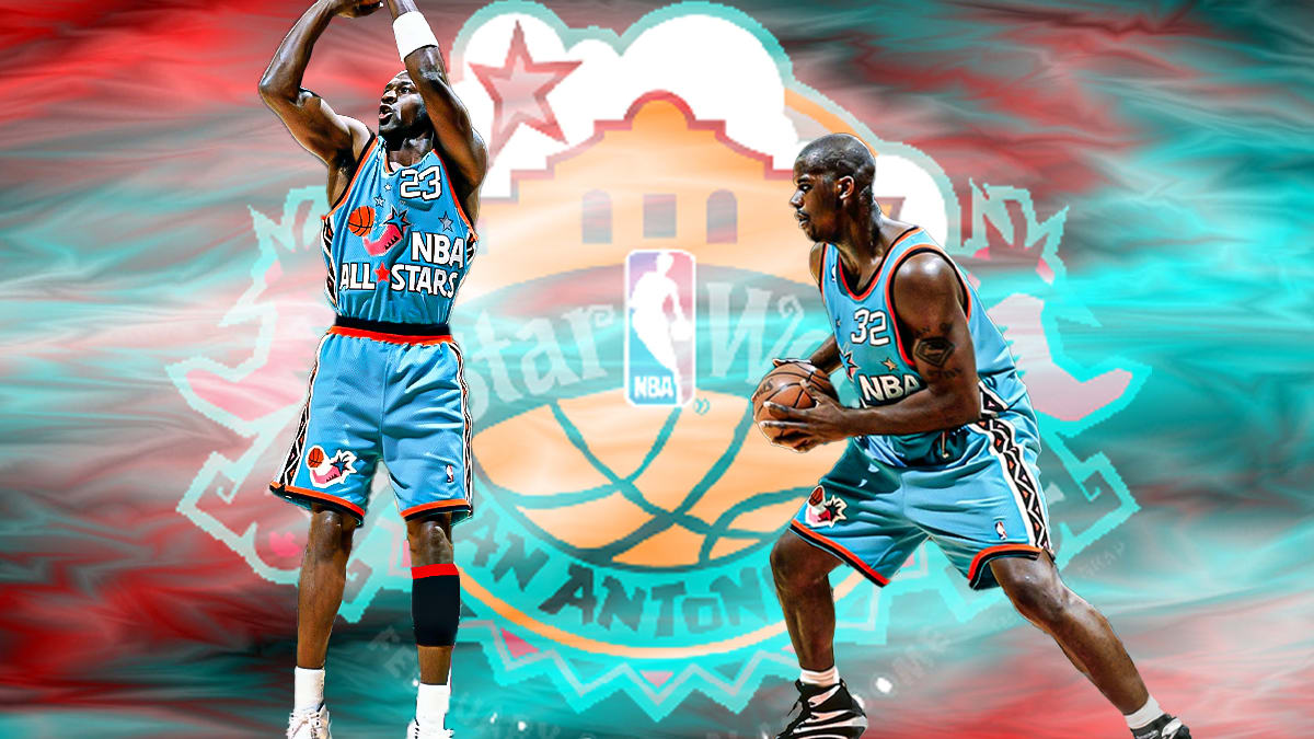 NBA Fans React To A Rare Clip Of Michael Jordan And Shaquille O Neal Playing Together In An All Star Game This Scene Alone Shows How Unfair A Shaq MJ Duo Would ve Been. Fadeaway