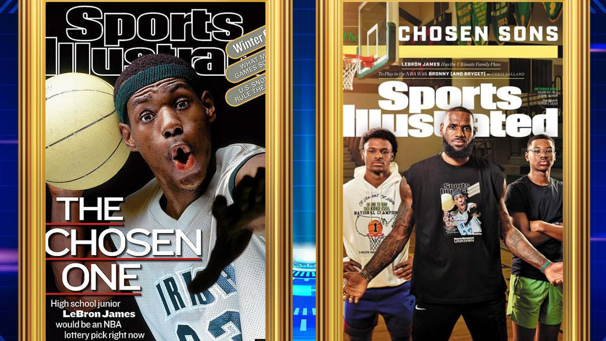 Lebron james si cover high school hotsell
