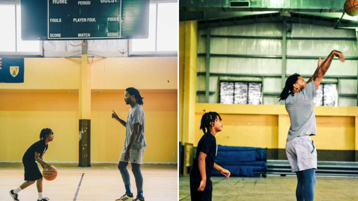 Derrick rose working out online