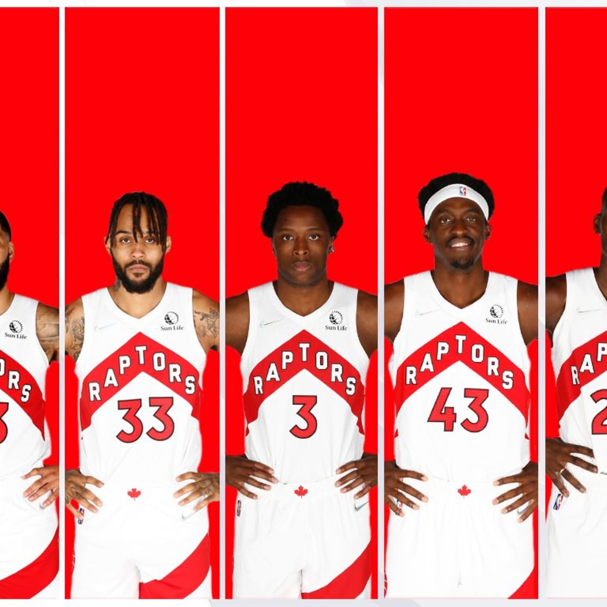 Where each starter for the Toronto Raptors ranks at their position