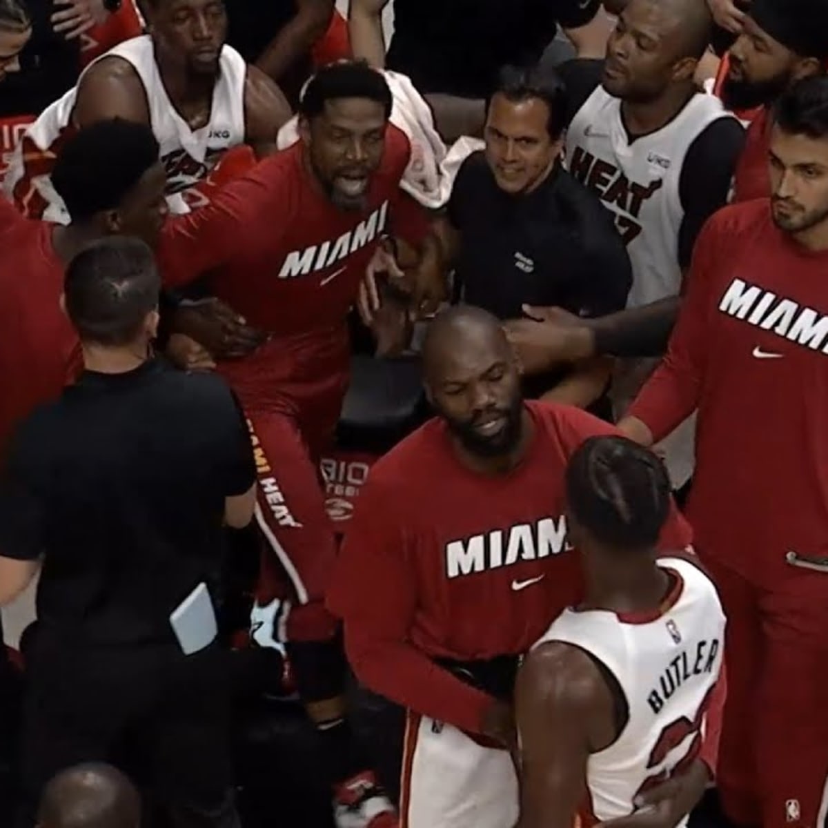 Udonis Haslem reveals what he said to Heat teammate Jimmy Butler during  infamous sideline shouting match